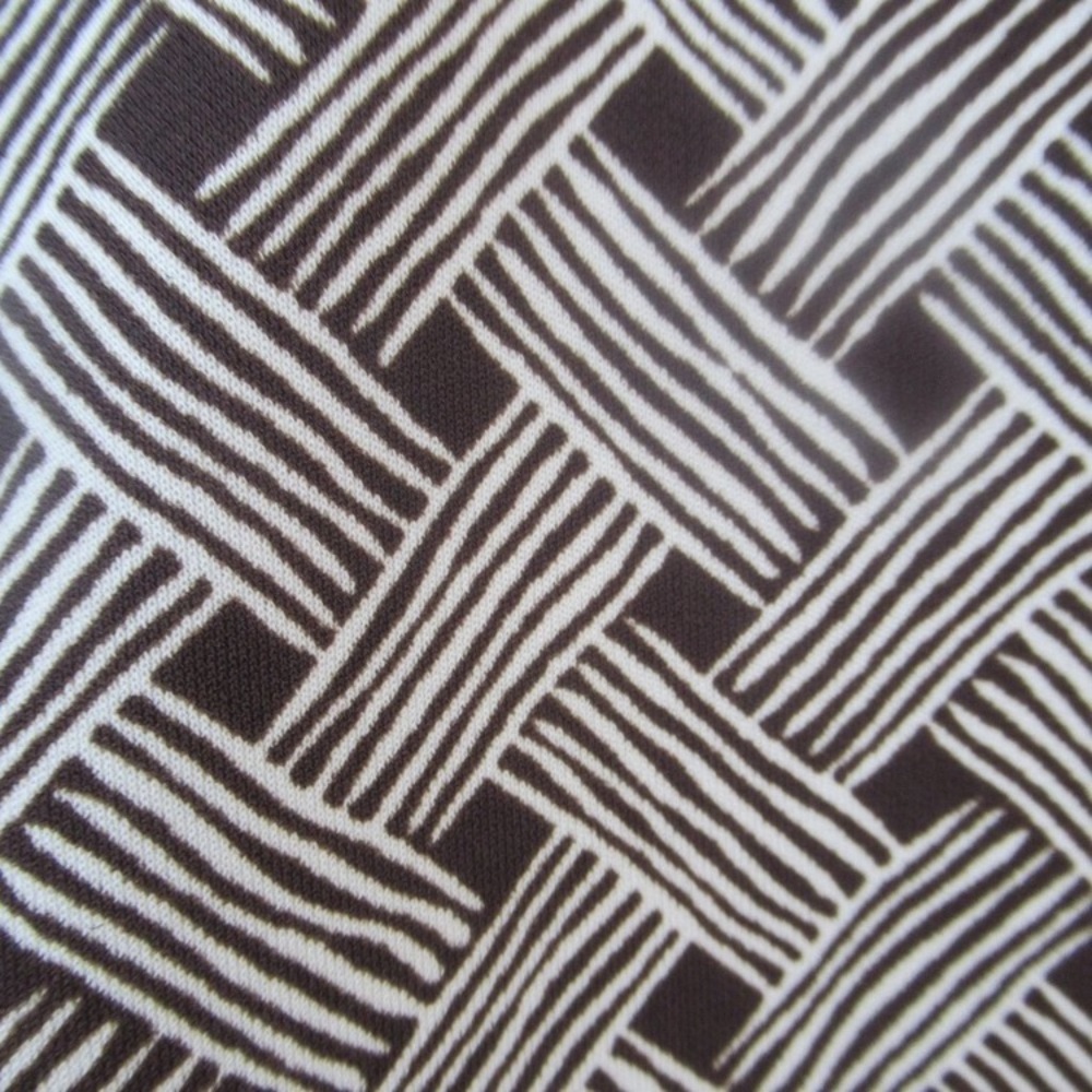 Loft dress basketweave print long sleeve office casual neutral size 2 - Picture 9 of 16